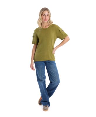 Women's Round Neck Hi-Lo Tee
