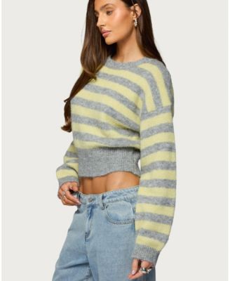 Women's Penelope Fuzzy Striped Sweater