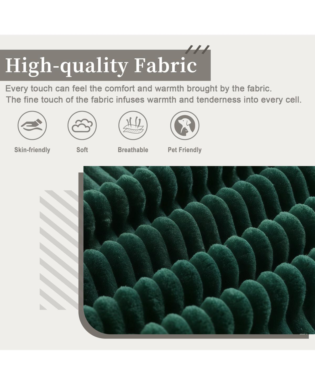 Streamdale Furniture 94" 3-Seater Corduroy Sofa Couch with Deep Seats & Removable Cushions