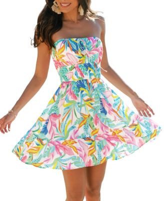Women's Sanctuary Tropical Mini Beach Dress