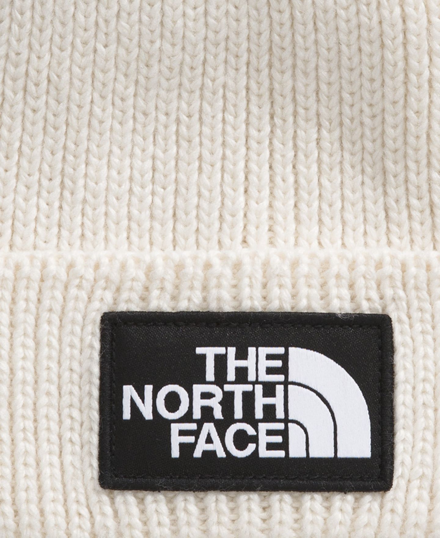 Мужская шапка The North Face TNF Logo Box Cuffed Beanie, цвет: Белый дюнный — фото 3