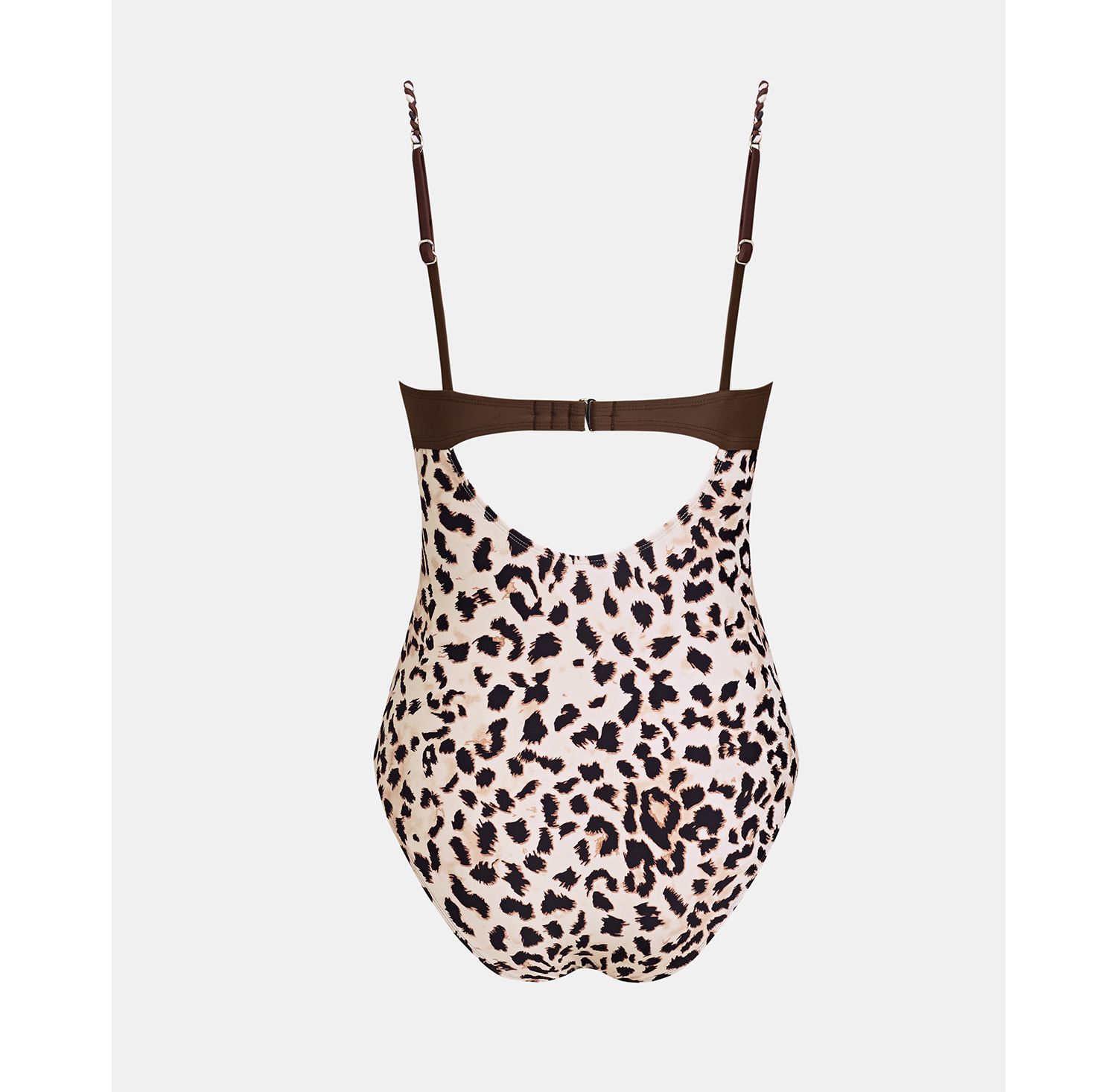 Women's Tropical Ruching Underwire One-Piece Swimsuit