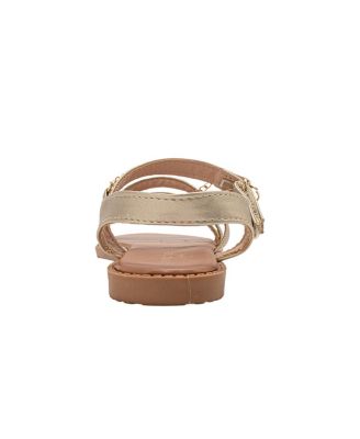 Little Girls Girl's  Fashion Sandals – Dressy Shoes with Decorative Chain and Charms