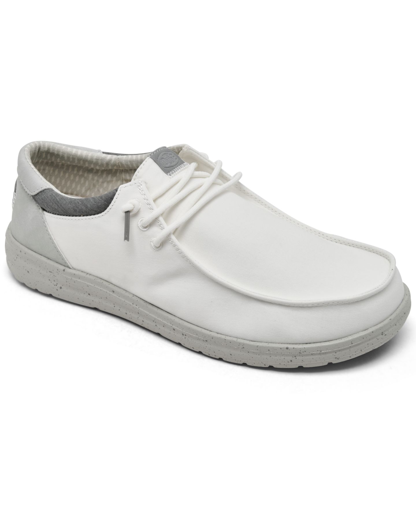Мужские кроссовки Hey Dude Paul Washed Casual, цвет: Белый / Серый — фото 1