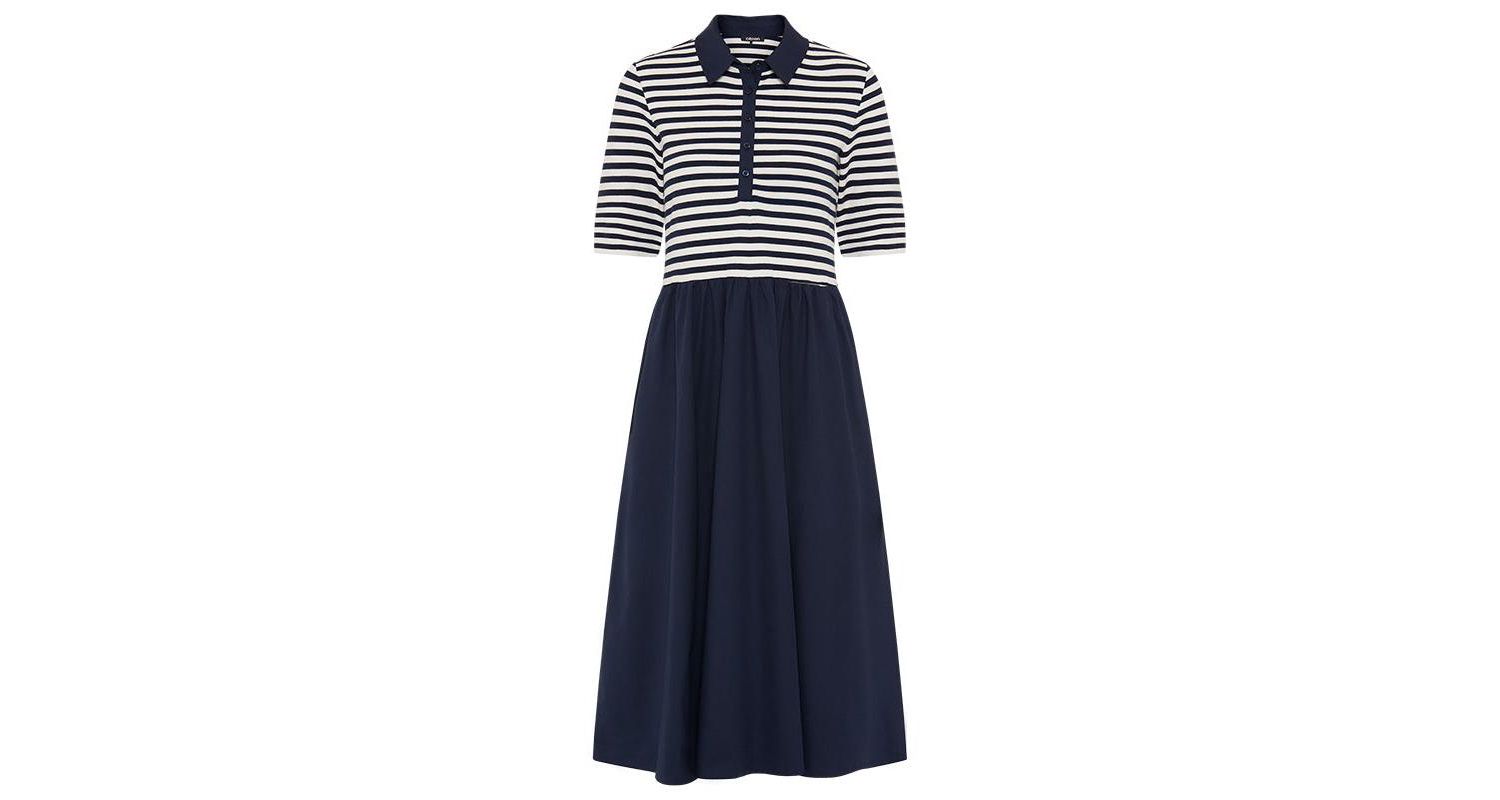 Women's Mixed Media Polo Dress