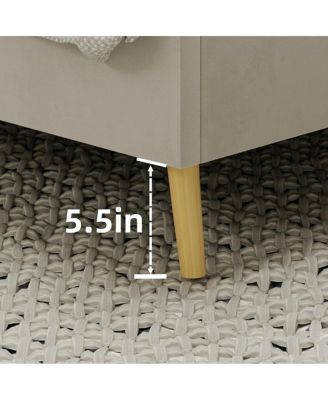 Suede Soft Package Full Size Bed Frame