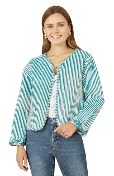 Женские куртки Yumi Women's Floral Patchwork Reversible Jacket