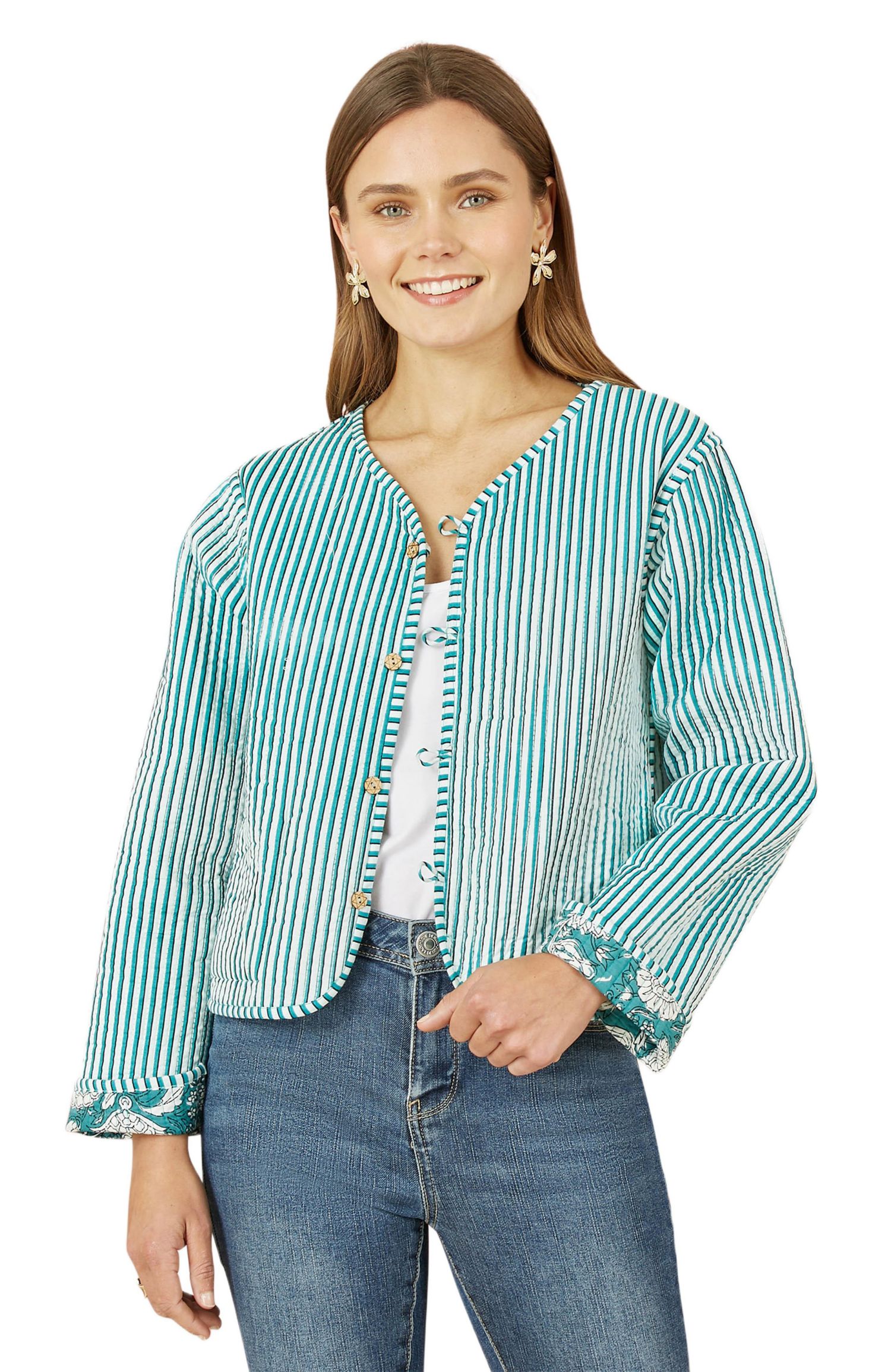 Women's Floral Patchwork Reversible Jacket