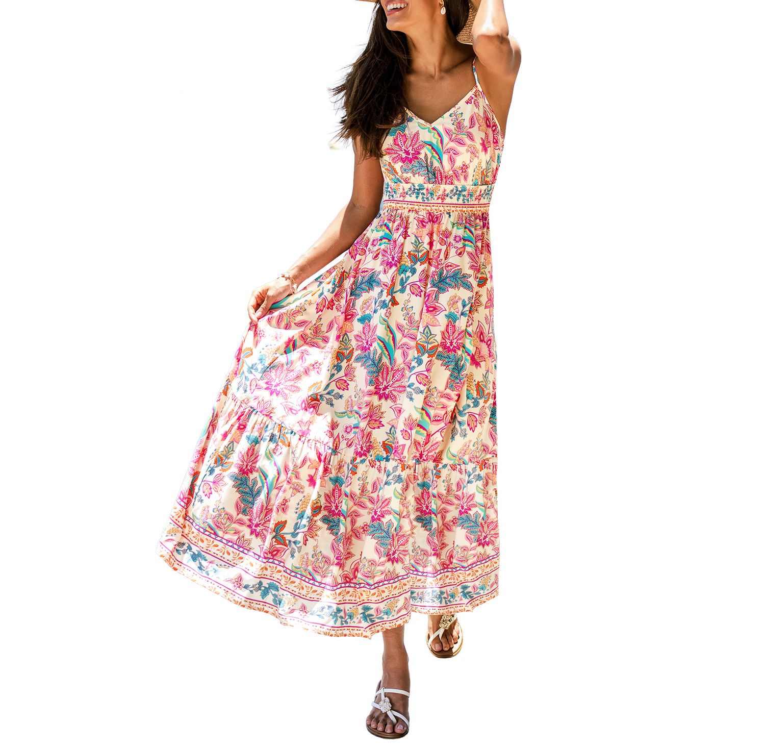 Women's Cherubim Paisley Maxi Beach Dress