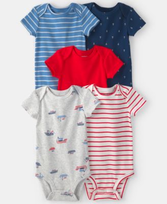 Little Planet by Carter’s Baby Boys' Nautical Multipack Bodysuits, 5-Pack