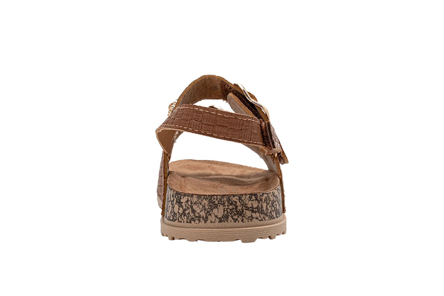 Girls Footbed Sandals - Comfortable Design with Double Buckle and Charms