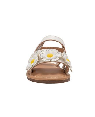 Big Girls Girl's  Fashion Sandals – Dressy Shoes with Braided Detail and Flower Applique