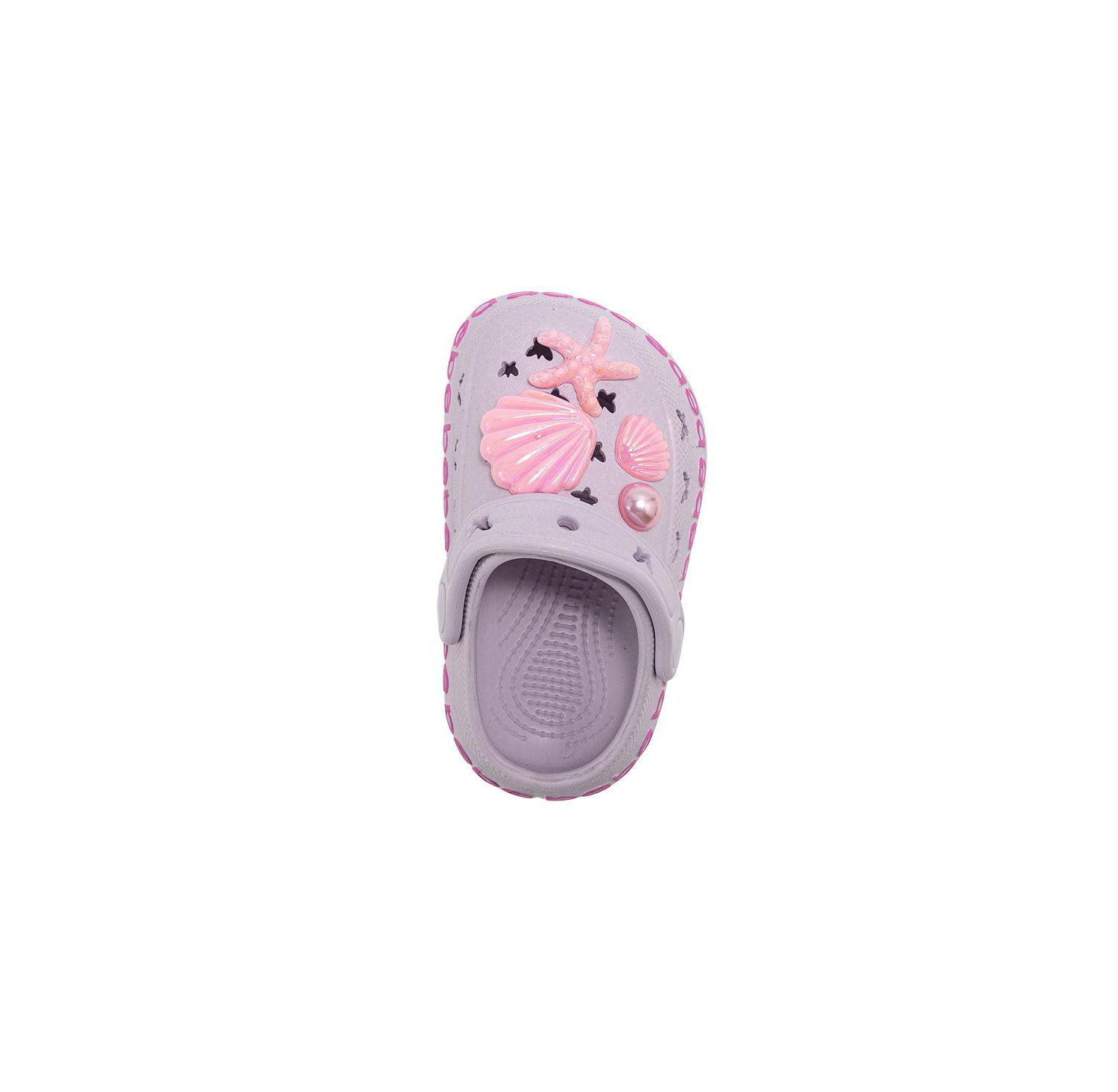 Little Girls Lightweight EVA Clogs - Slip - On Comfy Shoes with Sea Life Charms