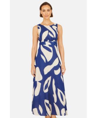 Women's Cotton Abstract Print Maxi Dress