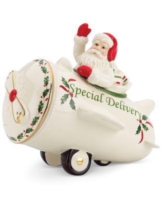 Lenox Countdown 'Til Christmas Airplane Cookie Jar - Macy's