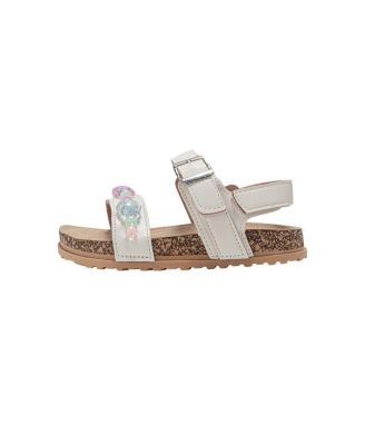 Girls Footbed Sandals - Comfortable Design & Beaded Ankle Strap
