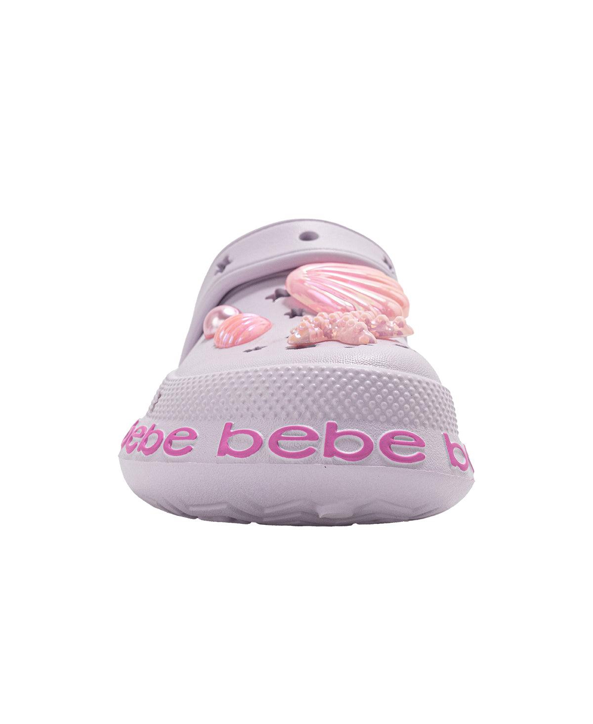 Bebe Big Girls Lightweight Eva Clogs Slip - On Comfy Shoes with Sea Life Charms