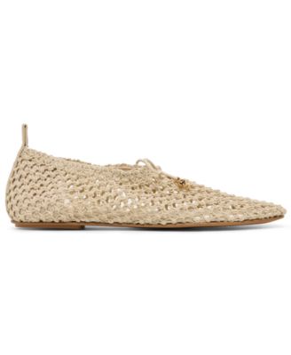 Women's Kaylyn Bow Tie Knit Slip-On Ballet Flats