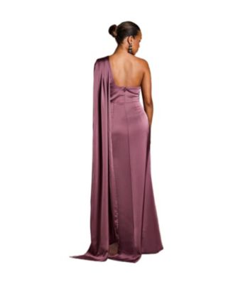 Women's One Shoulder Maxi Dress