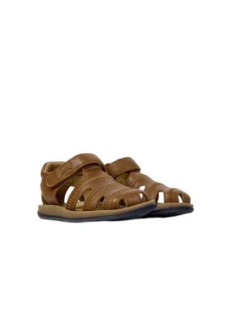 Сандалии Camper Girls' Bicho First Walker Leather Fisherman, цвет: Коричневый