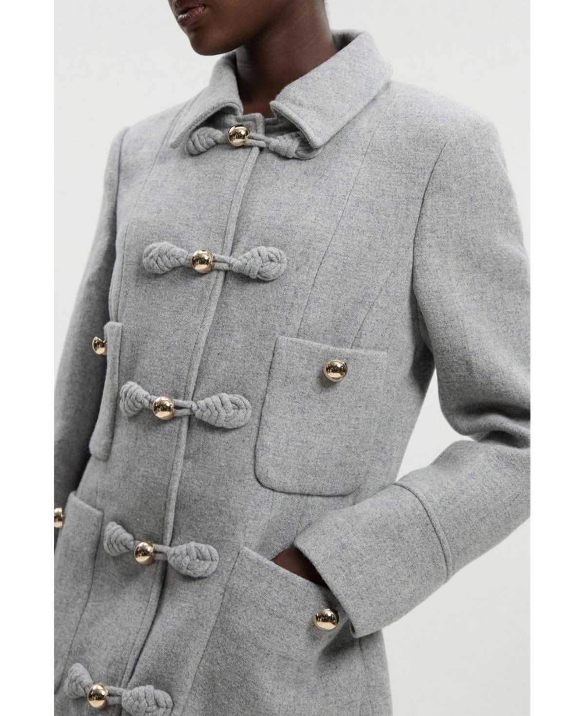 Karen Millen Women's Tailored Knot Detail Midi Coat