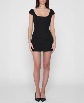 Women's Classic Column Micro Mini Skirt