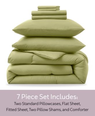 Luxury Soft Modern Design 7-Pc. Comforter Set, Queen