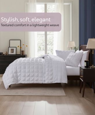 Luxury Soft Seersucker Design 7-Pc. Comforter Set, Queen
