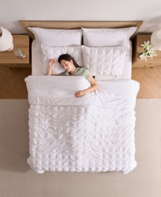 Luxury Soft Seersucker Design 7-Pc. Comforter Set, Queen