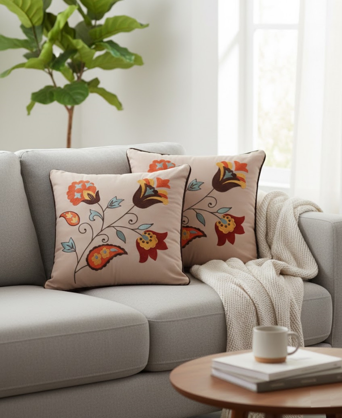 Greenland Home Fashions Andorra 2-Pc. Decorative Pillows, 18" x 18"