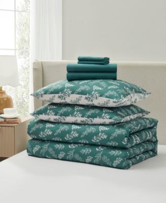 Luxury Soft Botanical Design 7-Pc. Comforter Set, Queen