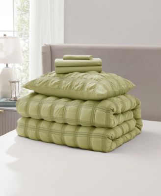 Luxury Soft Seersucker Design 5-Pc. Comforter Set, Twin/Twin XL