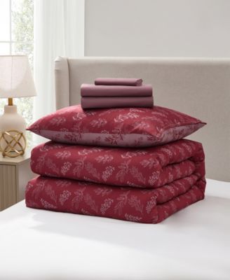 Luxury Soft Botanical Design 5-Pc. Comforter Set, Twin