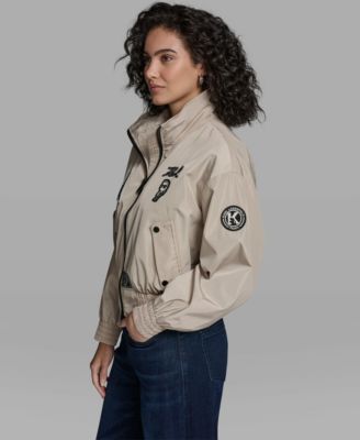 Women's Logo Patched Bomber Jacket