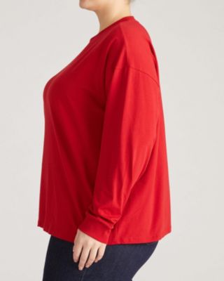 Plus Size Long Sleeve Relaxed Tee