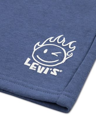 Boys' 2T-7 Smiley Check T-Shirt and Shorts, 2-Piece Set