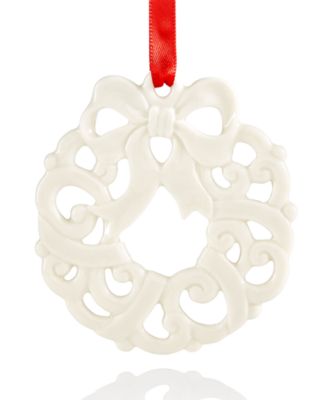Lenox - Wreath Charm Ornament, Only at Macy's