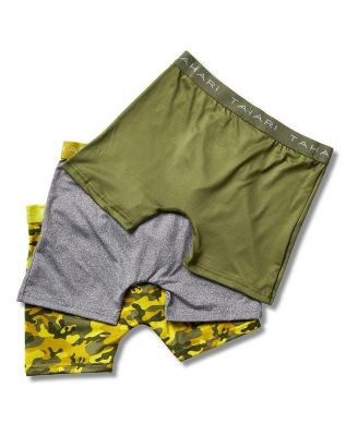 Boys 3-Pack Printed and Solid Boxer Briefs with Logo Waistband