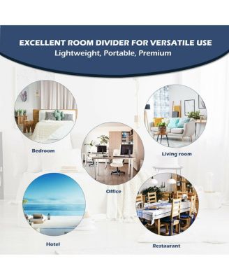 67'' High 6 Panel Room Divider Furniture Classic Venetian Wooden Slat Home