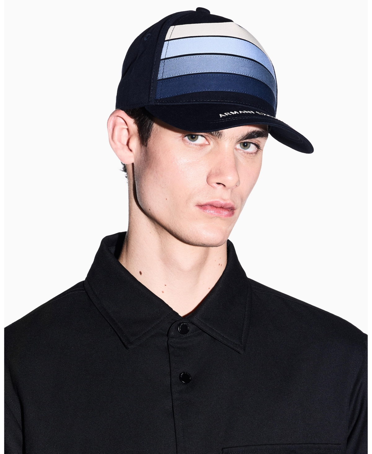 A|X Armani Exchange Men's 4 Stripes Cap