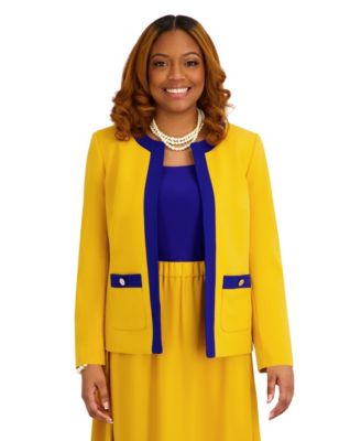 Women's Framed Open Front Jacket