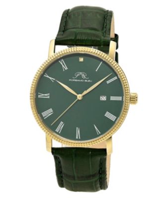 Men's Veritas 1 Genuine Leather Band Watch 1361JVEL