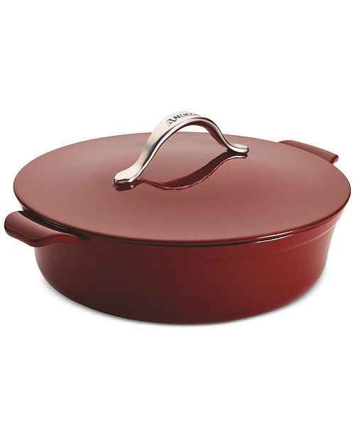 Anolon Vesta Cast Iron 5Qt. Round Braiser with Lid & Reviews