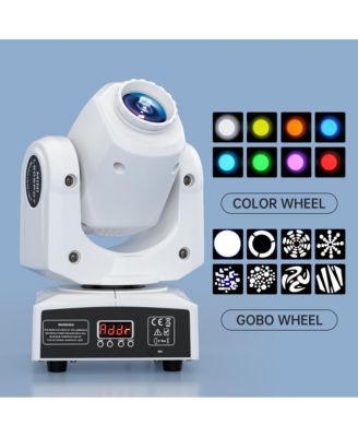 120Watt RGBW LED Moving Head Stage Light with 8 Rotating Gobo Patterns, DMX512 and Sound Control
