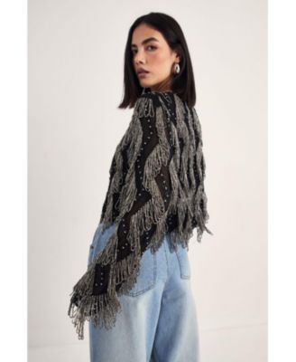 Women's Loop Tassel Embellished Jacket