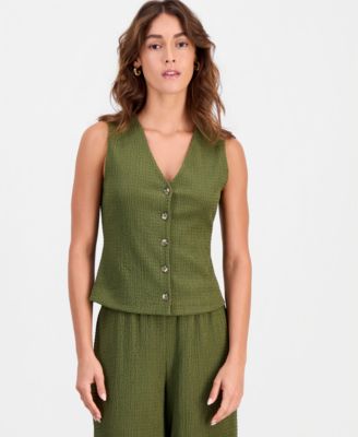 Women's Textured Knit Vest