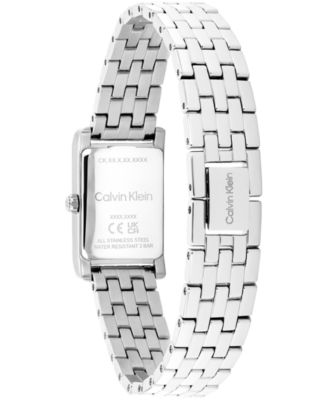 Women's CK Light Silver Tone Stainless Steel Bracelet Watch, 16mm