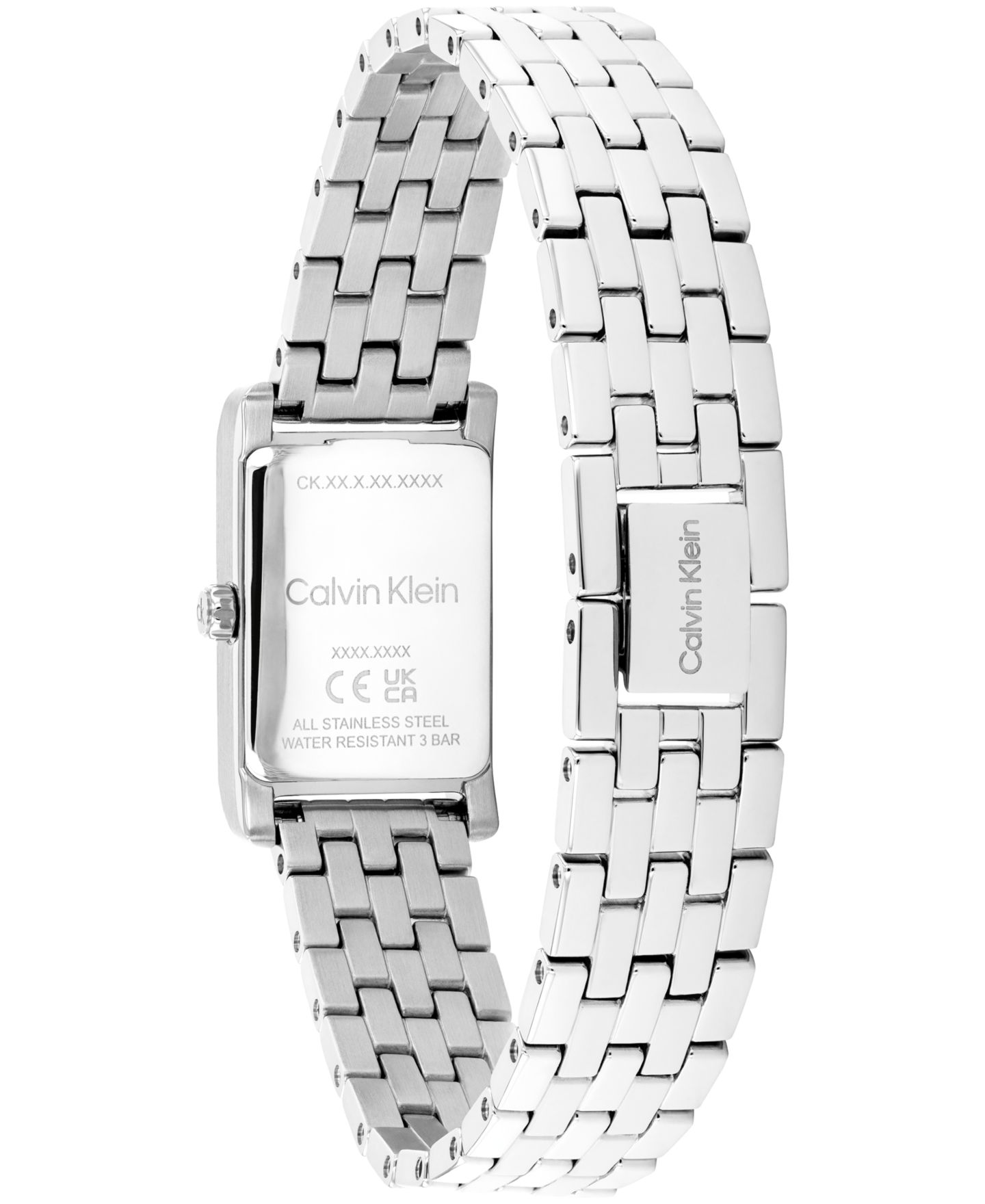Женские часы Calvin Klein CK Light Silver Tone Stainless Steel Bracelet Watch, 16mm — фото 3