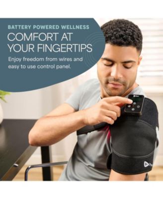 Red Light Therapy Knee Brace – Portable Knee Massager with 660nm Red & 850nm Infrared LEDs, Vibration & Pulsed Modes