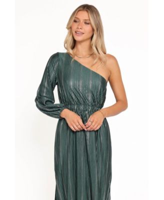 Women's Pontee One Shoulder Pleated Midi Dress